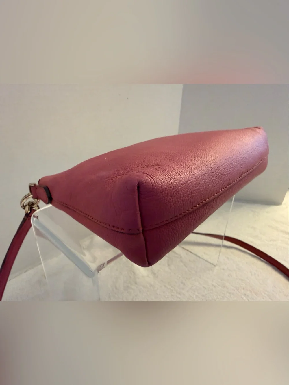 Kate Spade ♠️ Pink Pebbled Leather Mini Crossbody Bag